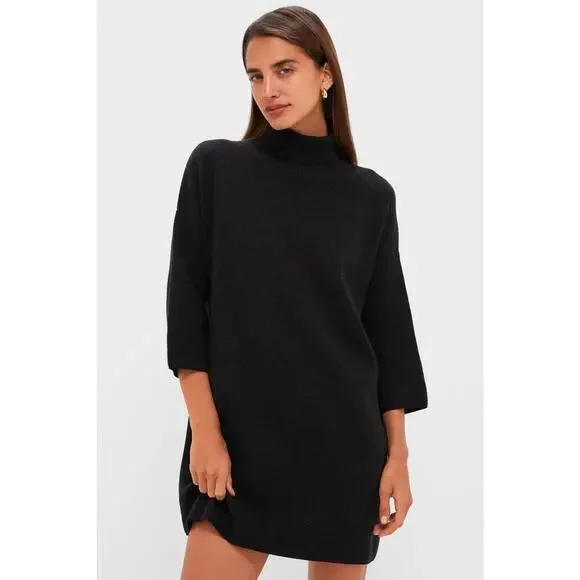 Tuckernuck Pomander Place Vivianne Black Sweater Mini Dress L - Picture 5 of 16